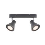 Nordlux Eik 2 Spot Metal Grey | Suitable for 2x GU10