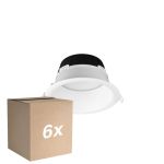Multipack 6x Noxion LED Downlight Hera Deep Recessed White 21W 2400lm 100D - 827-830-840 CCT | 226mm - Cutout 200mm