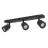 Eglo Ceiling Spot Camaldoli Steel Black | Suitable for 3x GU10