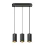 SLV Asto Aluminium Black | Suitable for 3x GU10