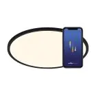 Nordlux Oja Smart 42 Ceiling Light Metal Black 20W 2300lm - 827-865 Tunable White | 424mm - Wifi and Bluetooth Dimmable