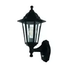 Eglo Wall Light Duanera Black | IP44 - Suitable for 1x E27 - Motion Sensor