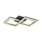Eglo Ceiling Light Calliera Steel Black Gold 18.4W 2500lm - 840 Cool White | IP20 - Dimmable 